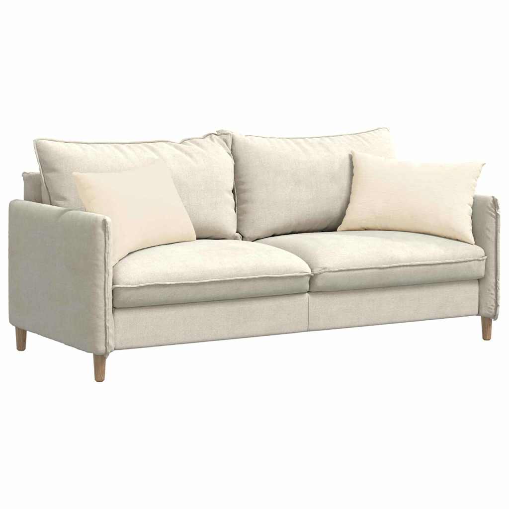 vidaXL Poduszki na sofę 2 pcs Kremowy 60 x 40 cm Tkanina sztruksowa