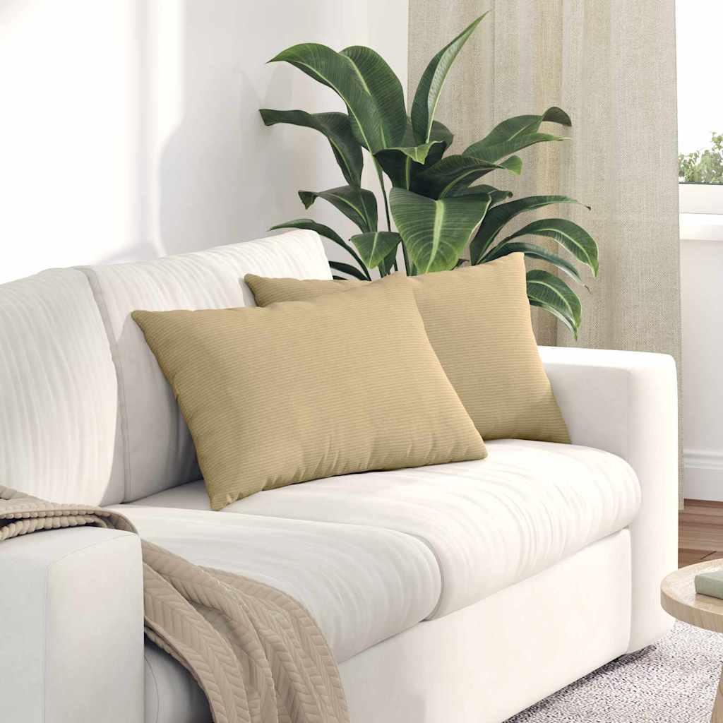 vidaXL Poduszki na sofę 2 pcs Szary zielony 60 x 40 cm