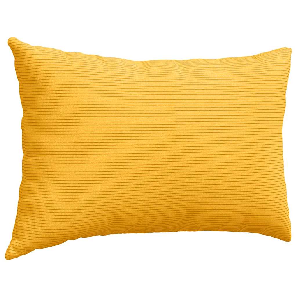 vidaXL Poduszki na sofę 2 pcs Jasnożółty 60 x 40 cm Tkanina sztruksowa
