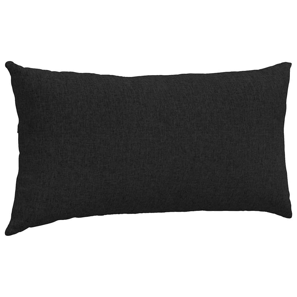 vidaXL Poduszki na sofę 2 pcs Czarny 80 x 40 cm tkanina