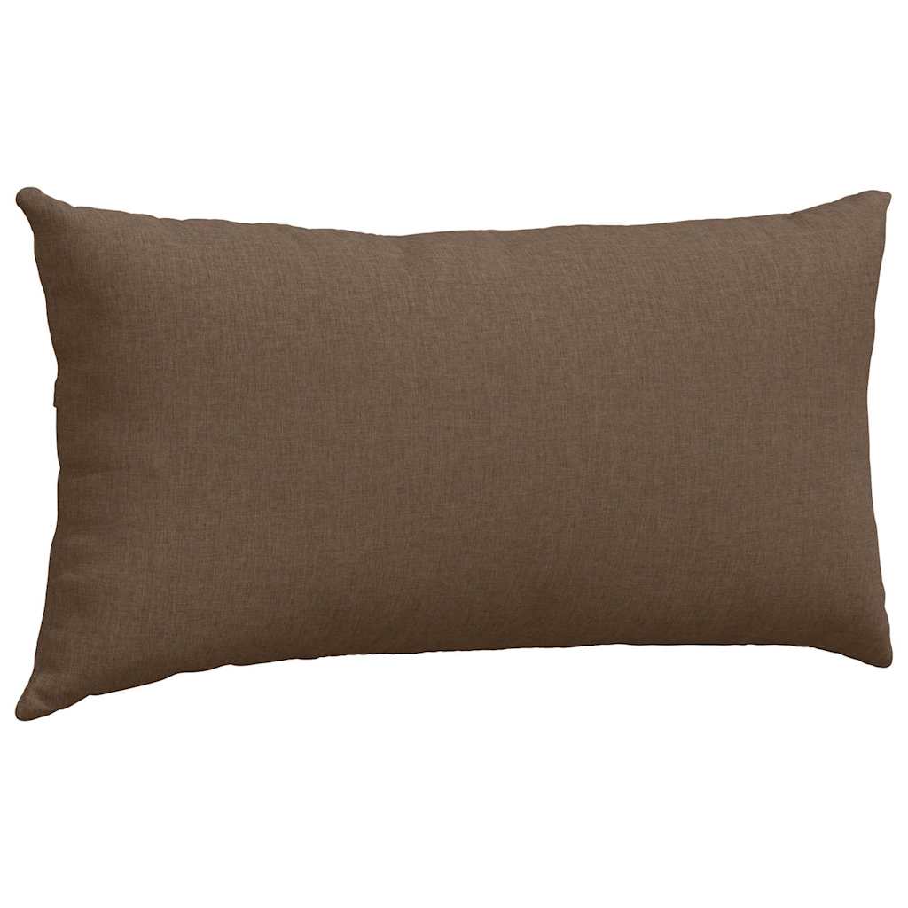 vidaXL Poduszki na sofę 2 pcs Brązowy 80 x 40 cm tkanina
