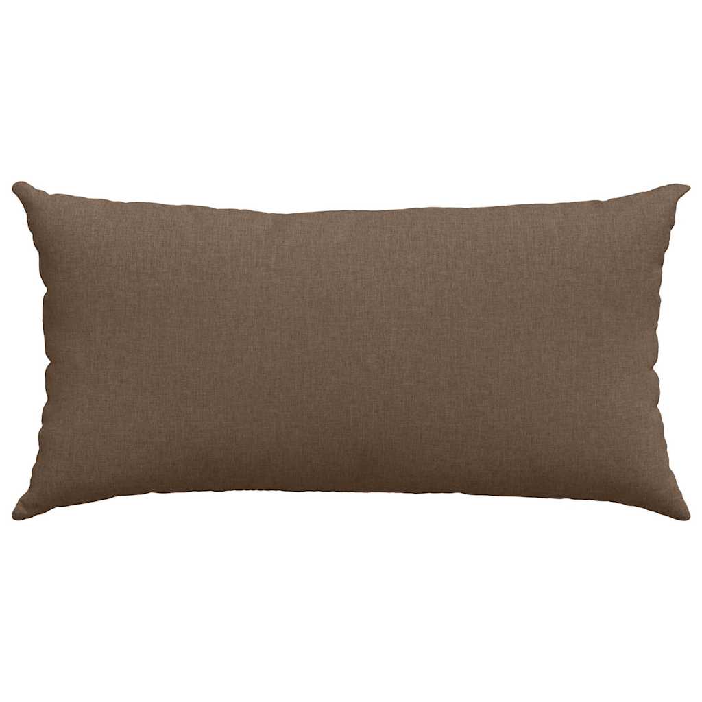 vidaXL Poduszki na sofę 2 pcs Brązowy 80 x 40 cm tkanina