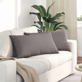 vidaXL Poduszki na sofę 2 pcs Ciemnoszary 80 x 40 cm tkanina