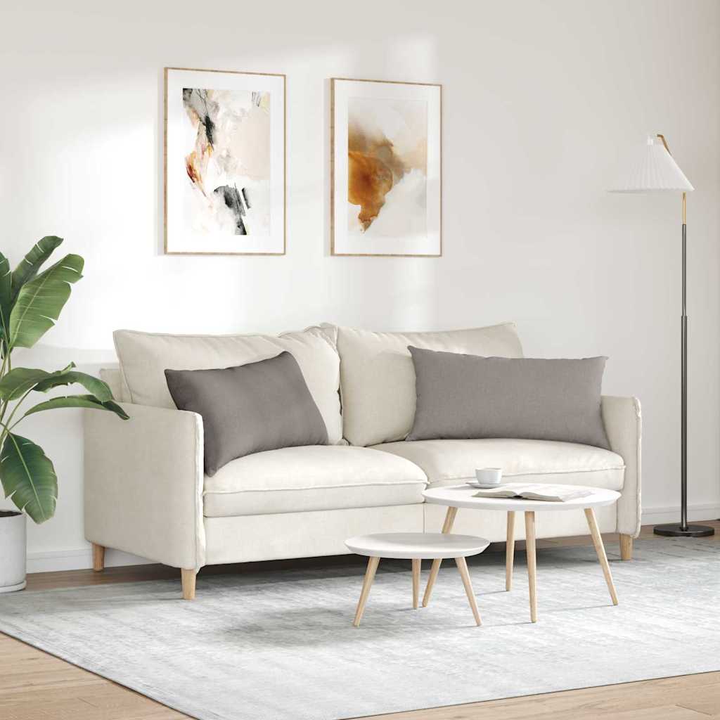vidaXL Poduszki na sofę 2 pcs Ciemnoszary 80 x 40 cm tkanina