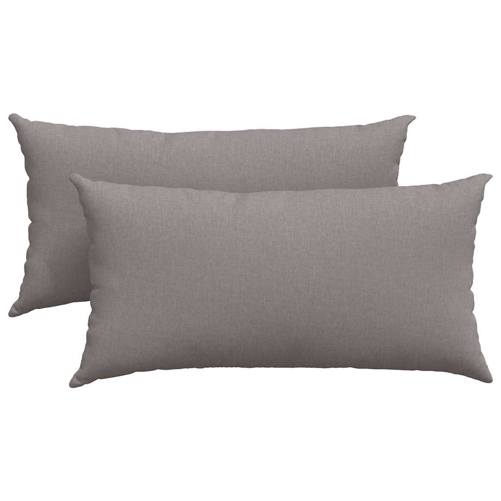 vidaXL Poduszki na sofę 2 pcs Ciemnoszary 80 x 40 cm tkanina