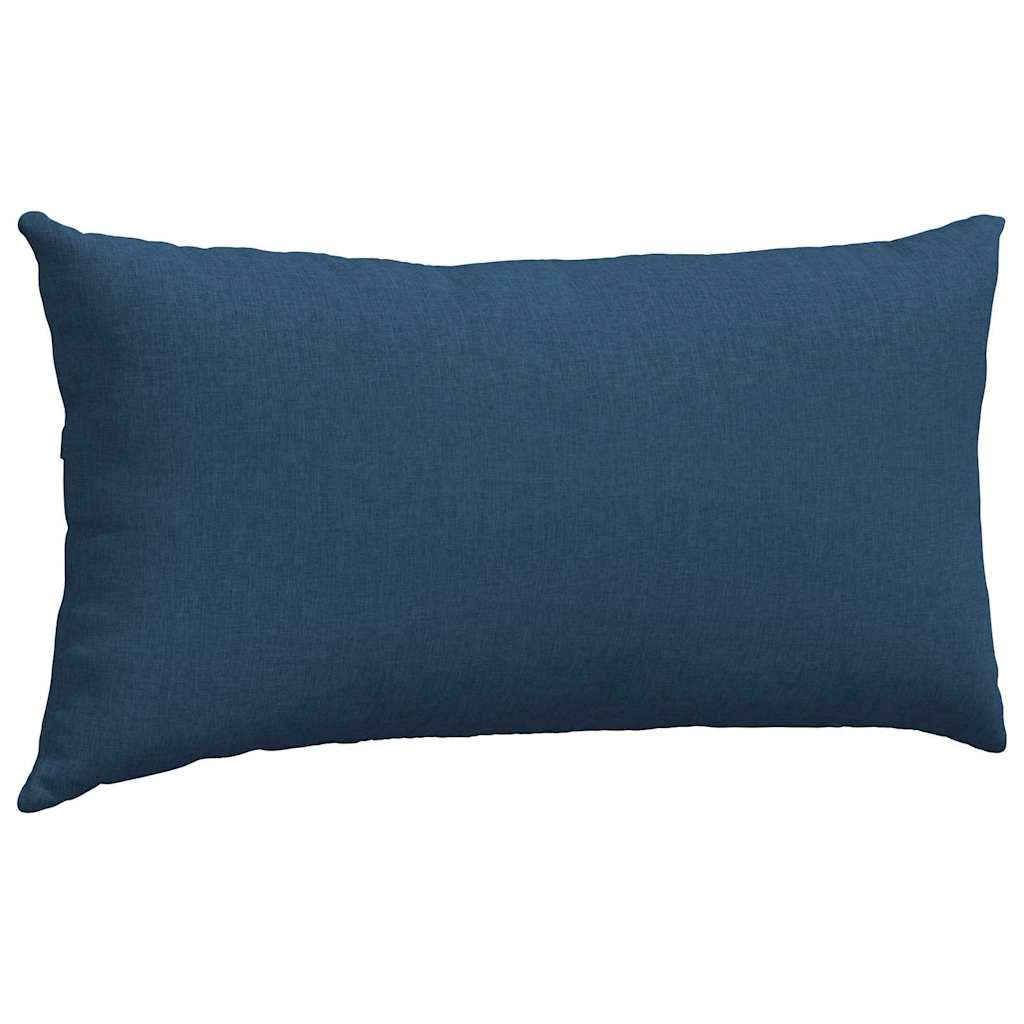vidaXL Poduszki na sofę 2 pcs Niebieski 80 x 40 cm tkanina