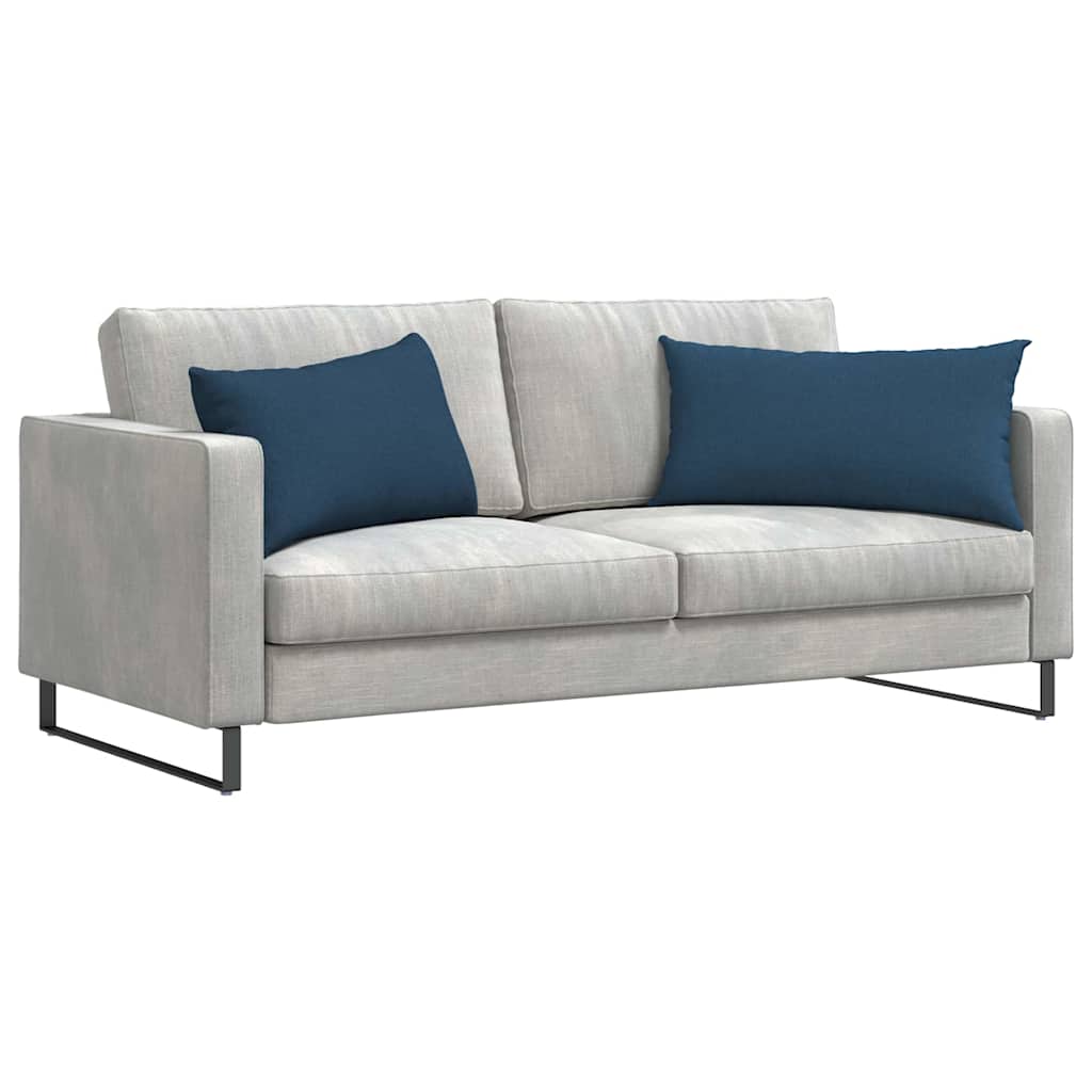 vidaXL Poduszki na sofę 2 pcs Niebieski 80 x 40 cm tkanina