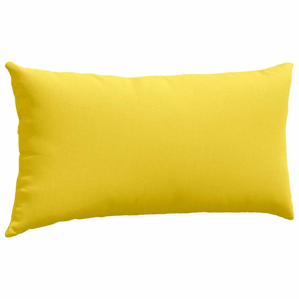 vidaXL Poduszki na sofę 2 pcs Jasnożółty 80 x 40 cm tkanina