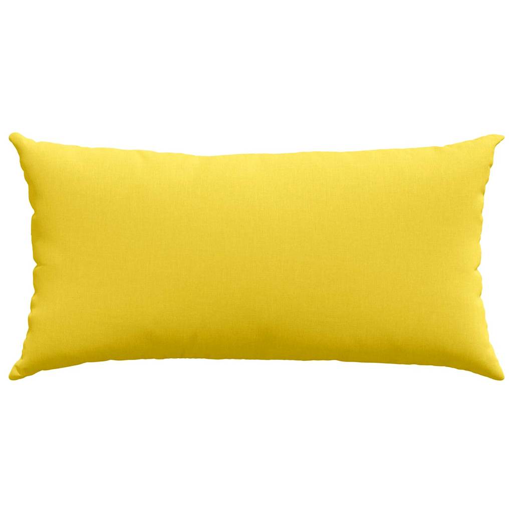 vidaXL Poduszki na sofę 2 pcs Jasnożółty 80 x 40 cm tkanina