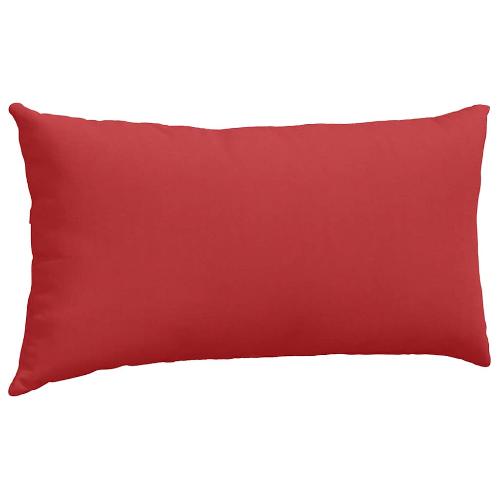 vidaXL Poduszki na sofę 2 pcs Czerwony 80 x 40 cm tkanina