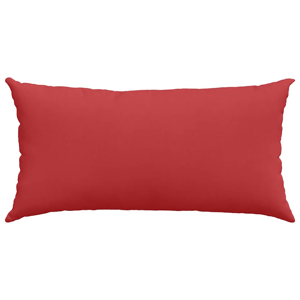 vidaXL Poduszki na sofę 2 pcs Czerwony 80 x 40 cm tkanina