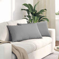 vidaXL Poduszki na sofę 2 pcs Szary chmur 80 x 40 cm tkanina