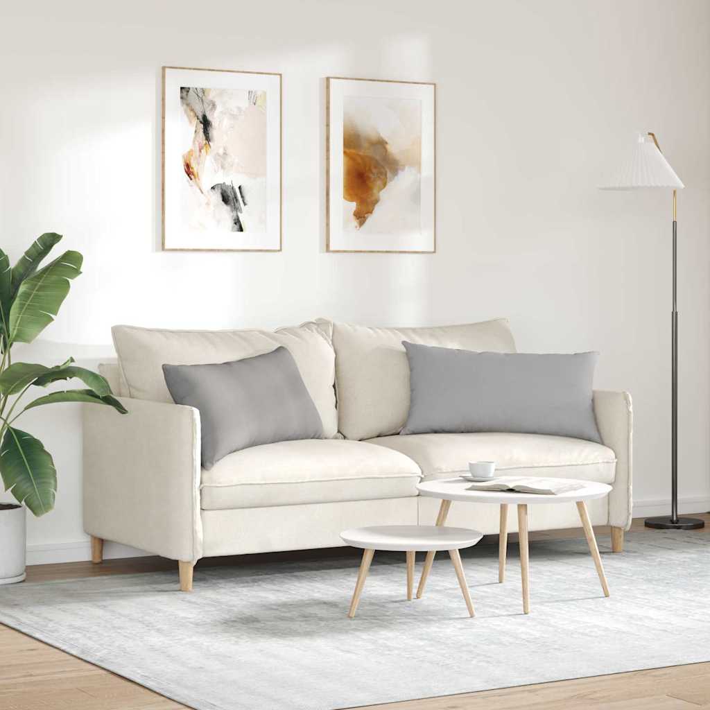 vidaXL Poduszki na sofę 2 pcs Szary chmur 80 x 40 cm tkanina