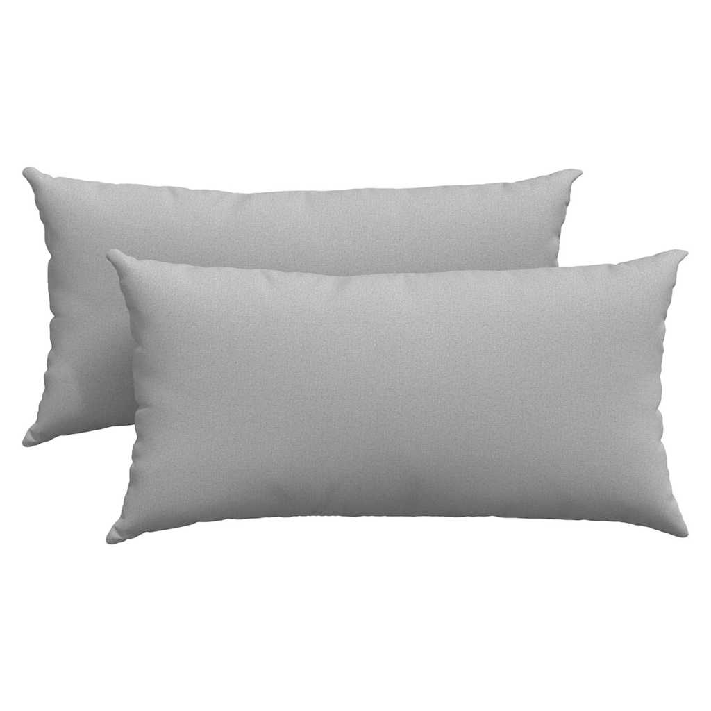 vidaXL Poduszki na sofę 2 pcs Szary chmur 80 x 40 cm tkanina