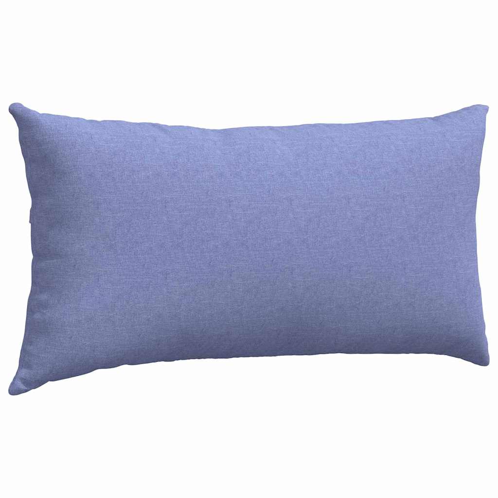 vidaXL Poduszki na sofę 2 pcs Niebieski dżins 80 x 40 cm tkanina