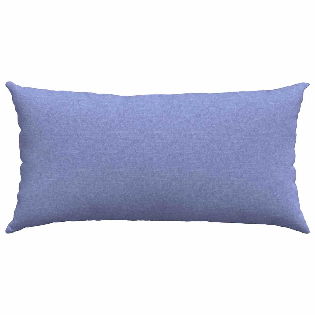 vidaXL Poduszki na sofę 2 pcs Niebieski dżins 80 x 40 cm tkanina