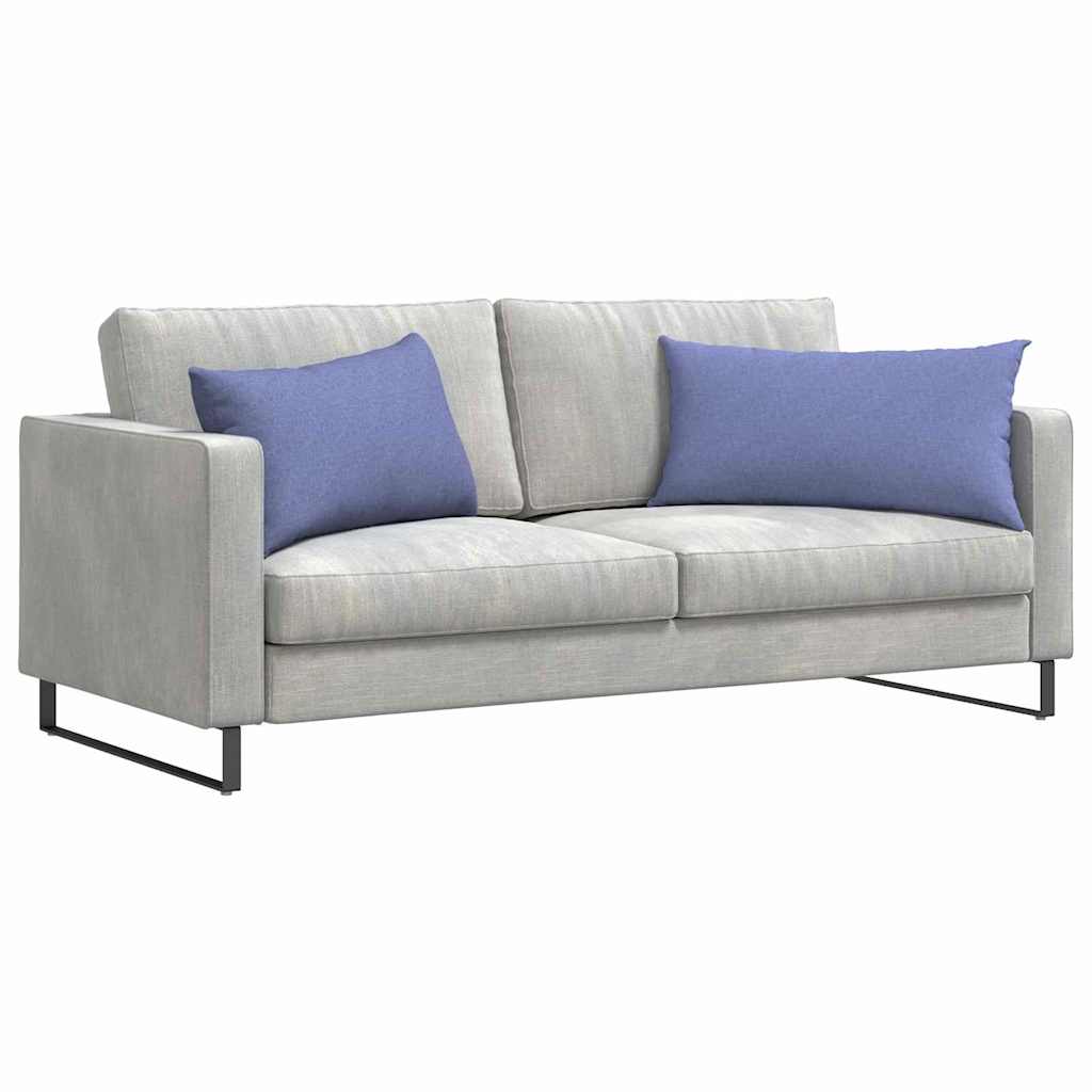 vidaXL Poduszki na sofę 2 pcs Niebieski dżins 80 x 40 cm tkanina