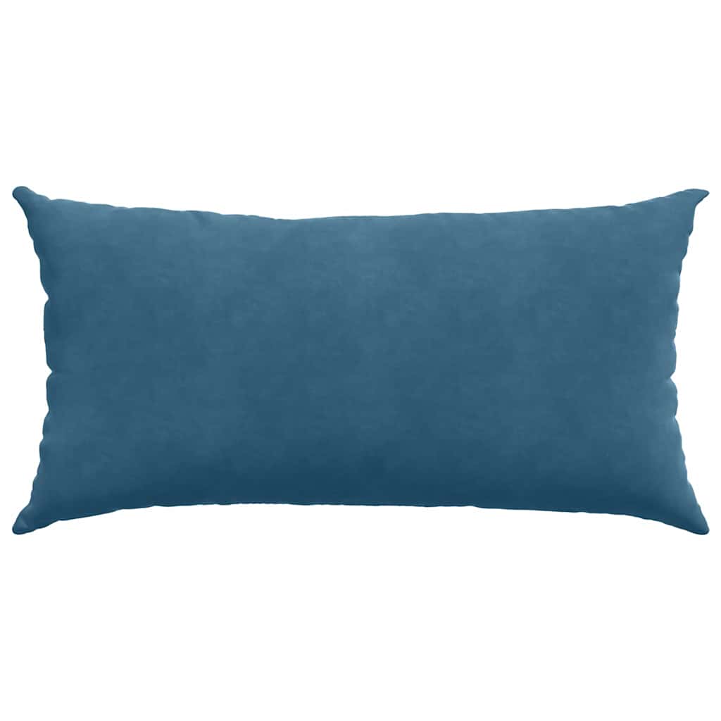 vidaXL Poduszki na sofę 2 pcs Niebieski 80 x 40 cm Tkanina sztruksowa