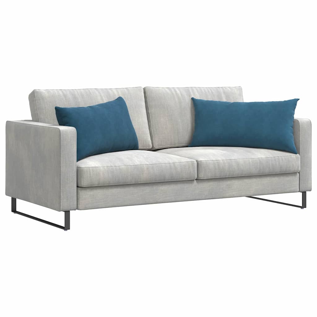 vidaXL Poduszki na sofę 2 pcs Niebieski 80 x 40 cm Tkanina sztruksowa
