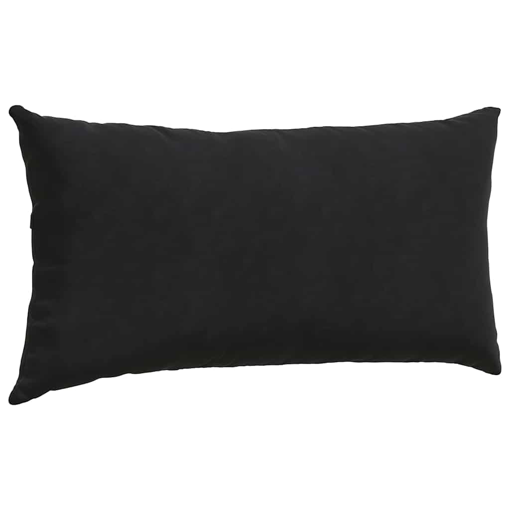 vidaXL Poduszki na sofę 2 pcs Czarny 80 x 40 cm Tkanina sztruksowa