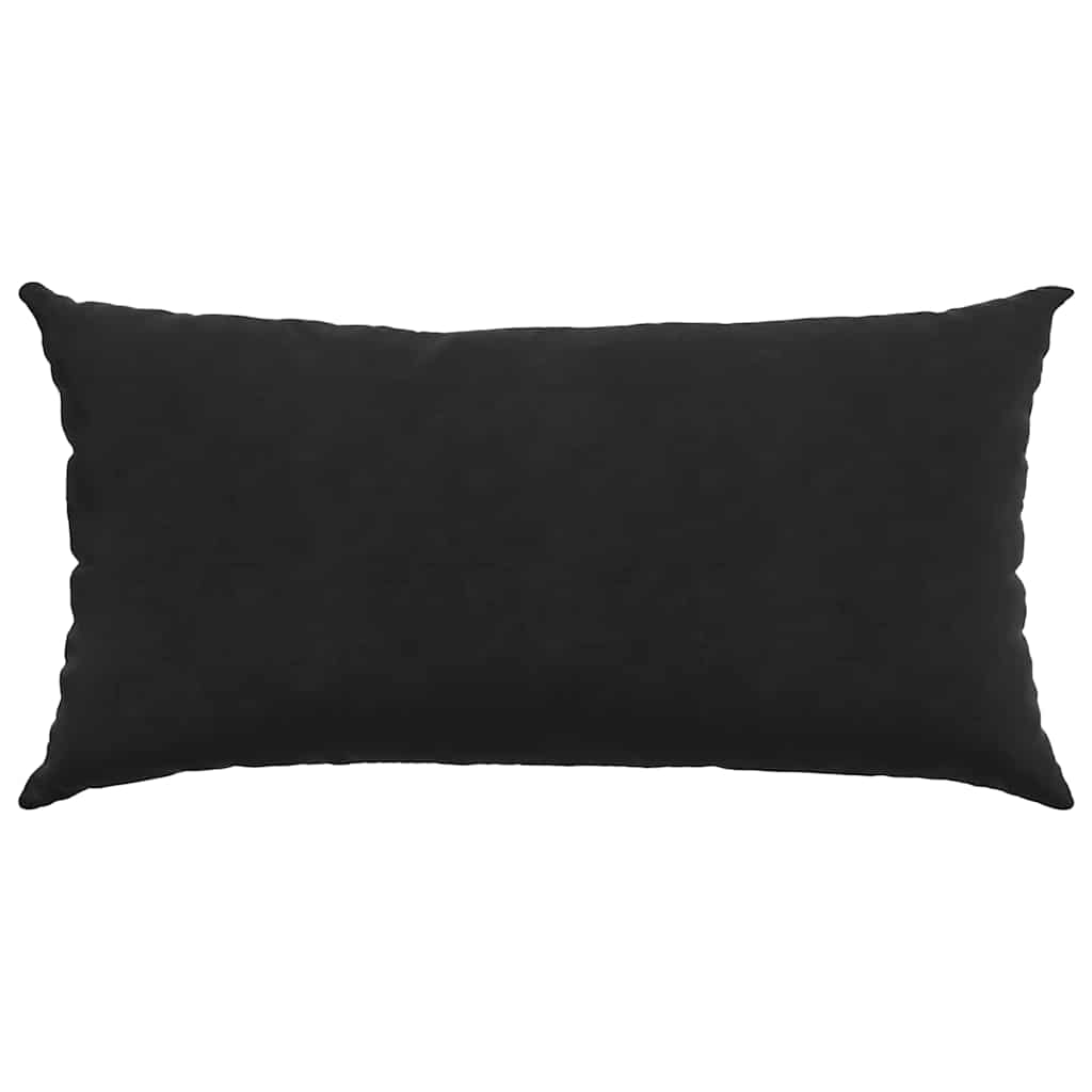 vidaXL Poduszki na sofę 2 pcs Czarny 80 x 40 cm Tkanina sztruksowa