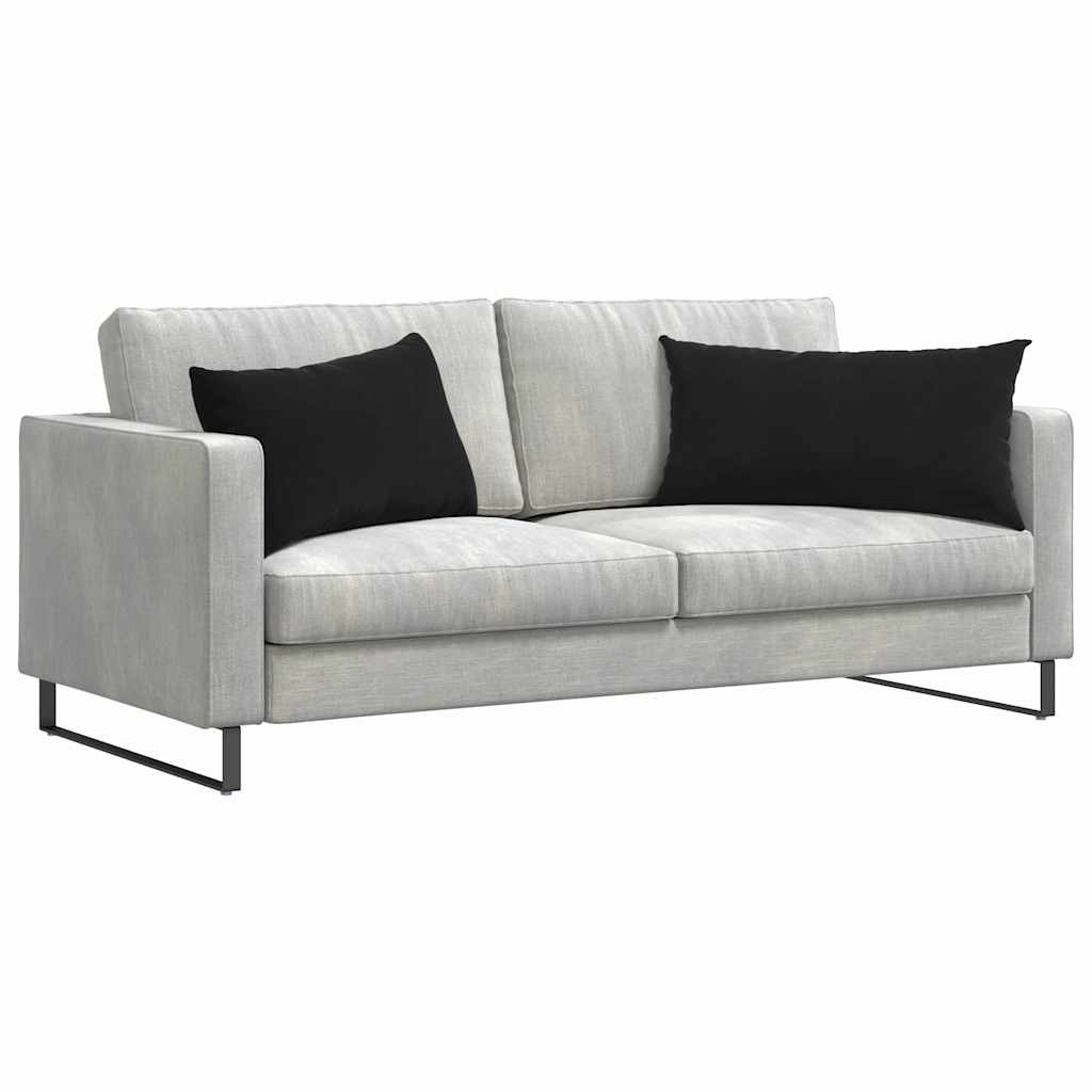 vidaXL Poduszki na sofę 2 pcs Czarny 80 x 40 cm Tkanina sztruksowa
