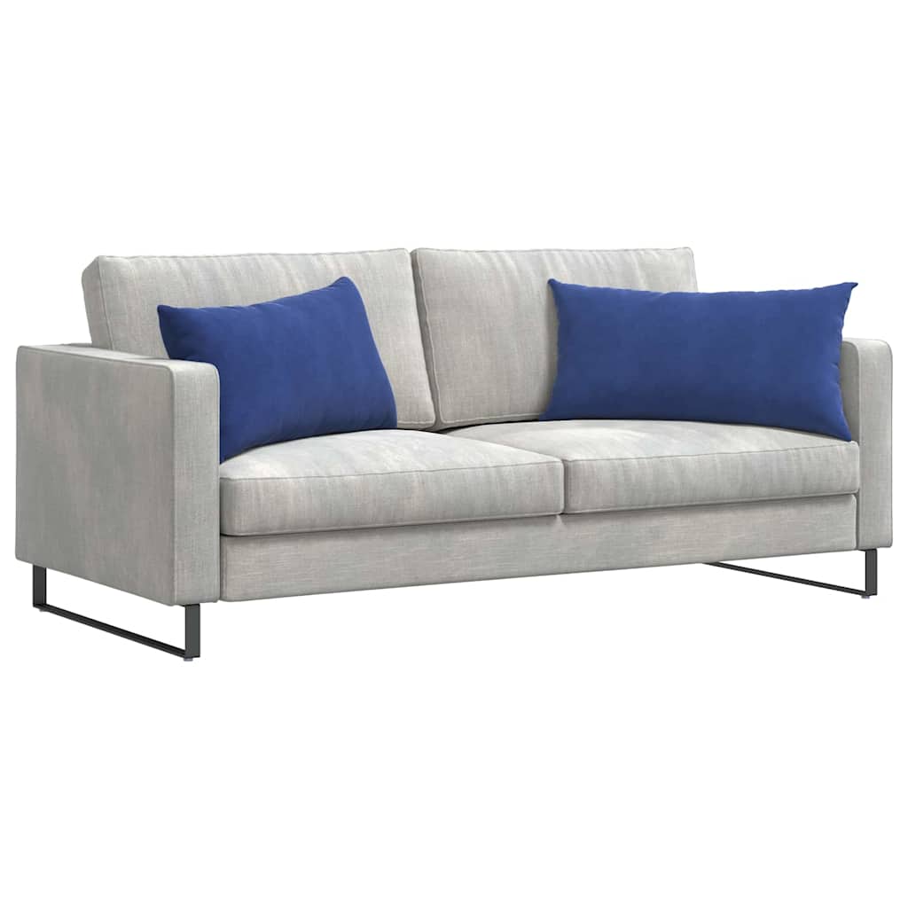 vidaXL Poduszki na sofę 2 pcs Niebieski policyjny 80 x 40 cm