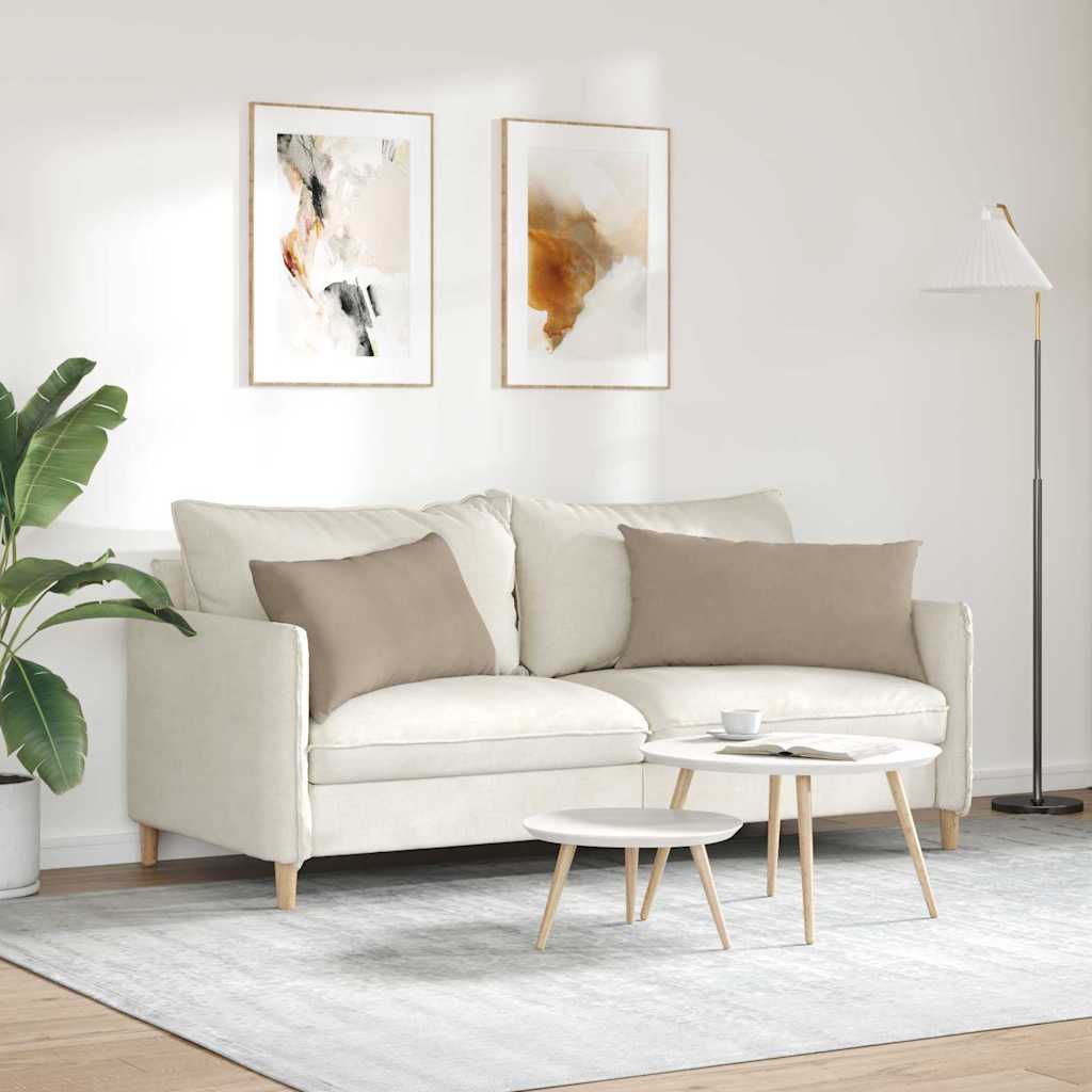 vidaXL Poduszki na sofę 2 pcs Ciemnoszary 80 x 40 cm tkanina