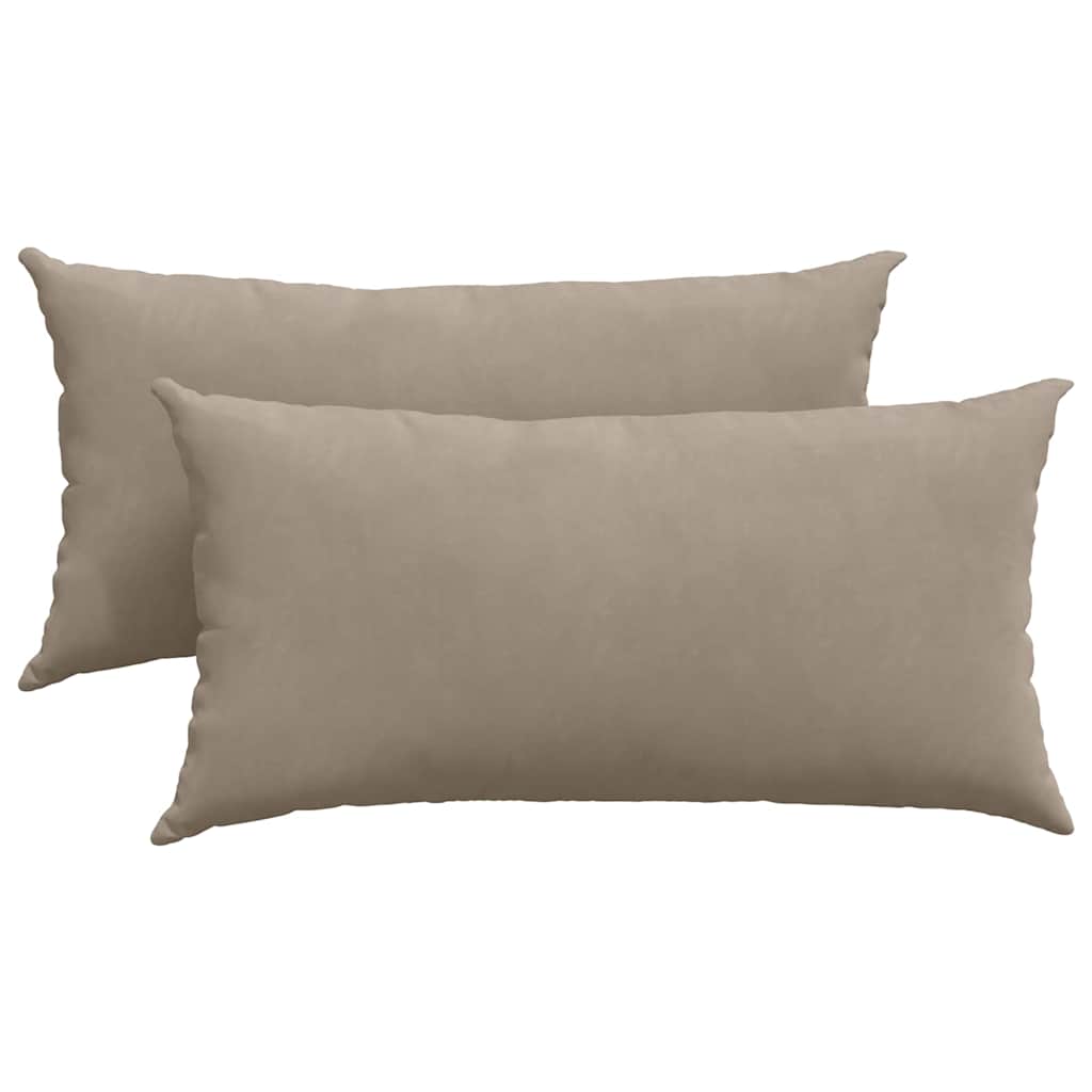 vidaXL Poduszki na sofę 2 pcs Ciemnoszary 80 x 40 cm tkanina