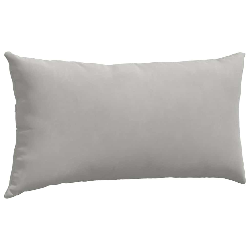 vidaXL Poduszki na sofę 2 pcs Jasnoszary 80 x 40 cm tkanina