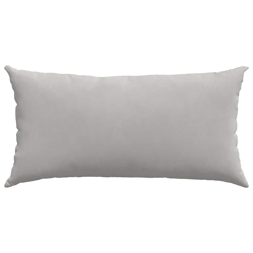 vidaXL Poduszki na sofę 2 pcs Jasnoszary 80 x 40 cm tkanina