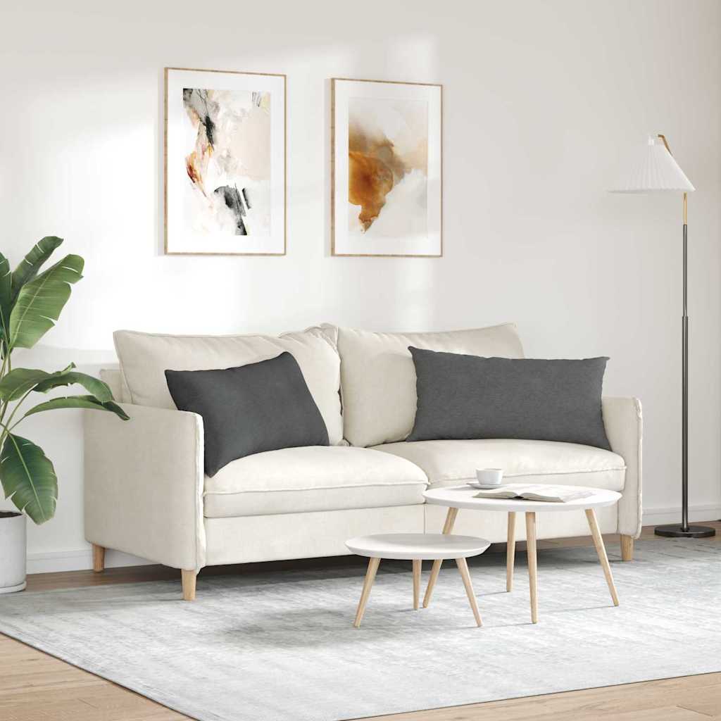 vidaXL Poduszki na sofę 2 pcs Ciemnoszary 80 x 40 cm