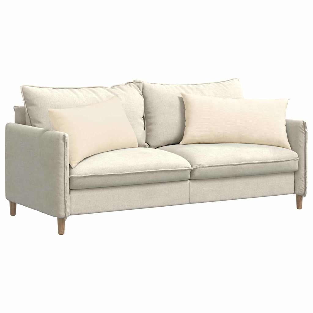 vidaXL Poduszki na sofę 2 pcs Kremowy 80 x 40 cm Tkanina sztruksowa