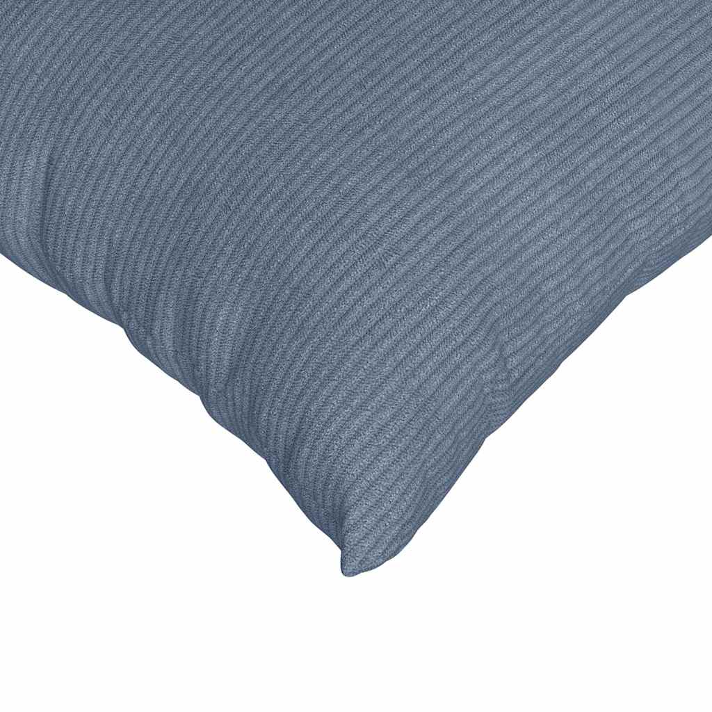 vidaXL Poduszki na sofę 2 pcs Niebieski 80 x 40 cm Tkanina sztruksowa
