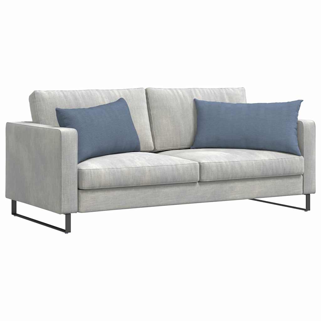 vidaXL Poduszki na sofę 2 pcs Niebieski 80 x 40 cm Tkanina sztruksowa
