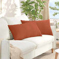 vidaXL Poduszki na sofę 2 pcs Czerwono-pomarańczowy 80 x 40 cm