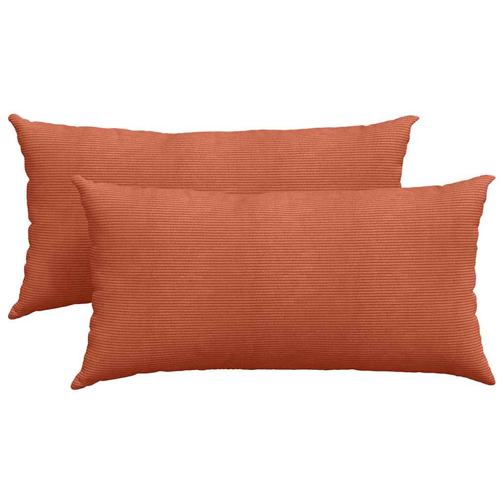 vidaXL Poduszki na sofę 2 pcs Czerwono-pomarańczowy 80 x 40 cm