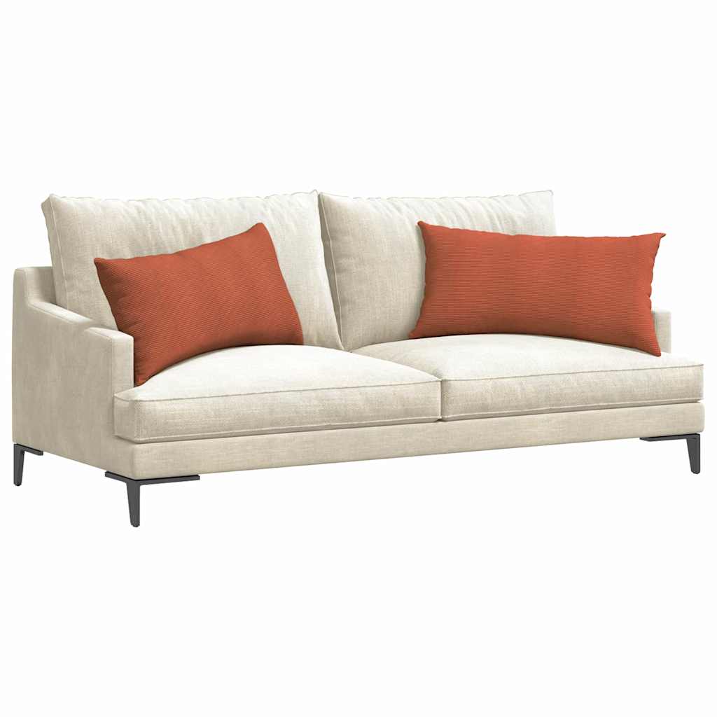 vidaXL Poduszki na sofę 2 pcs Czerwono-pomarańczowy 80 x 40 cm