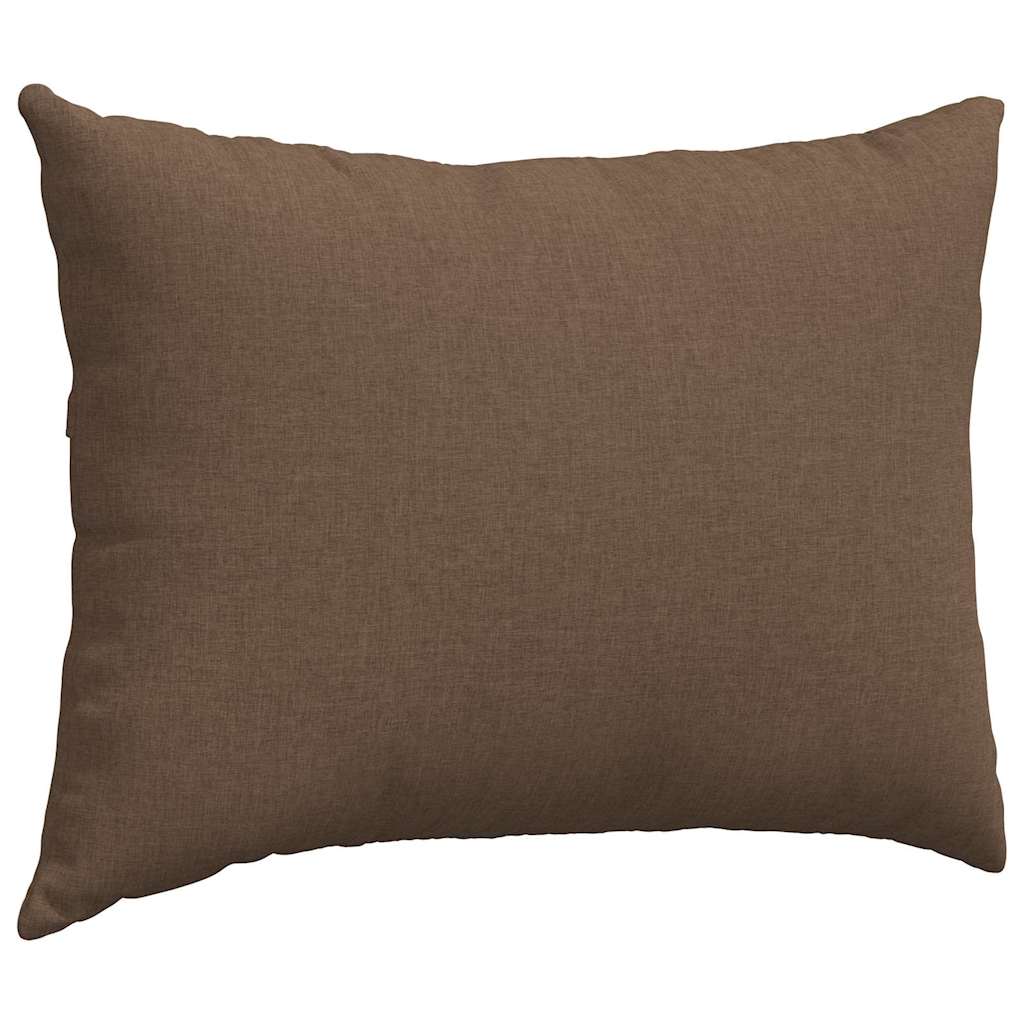 vidaXL Poduszki na sofę 2 pcs Brązowy 70 x 50 cm tkanina