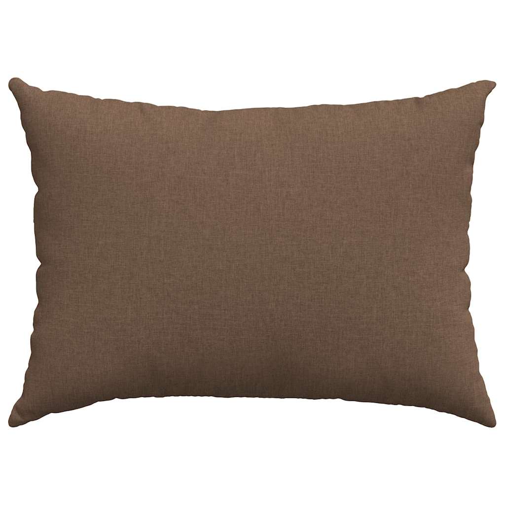 vidaXL Poduszki na sofę 2 pcs Brązowy 70 x 50 cm tkanina