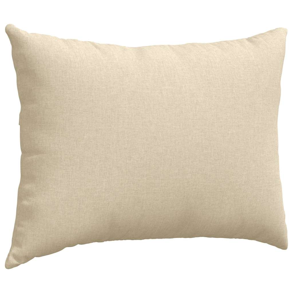 vidaXL Poduszki na sofę 2 pcs Kremowy 70 x 50 cm tkanina