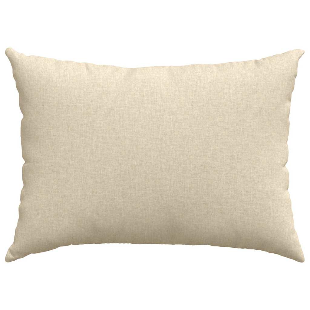 vidaXL Poduszki na sofę 2 pcs Kremowy 70 x 50 cm tkanina