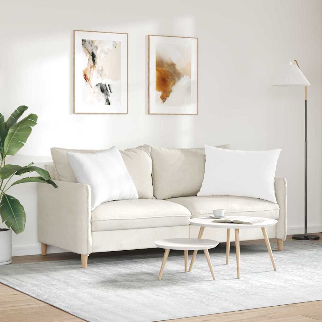 vidaXL Poduszki na sofę 2 pcs Biały 70 x 50 cm tkanina