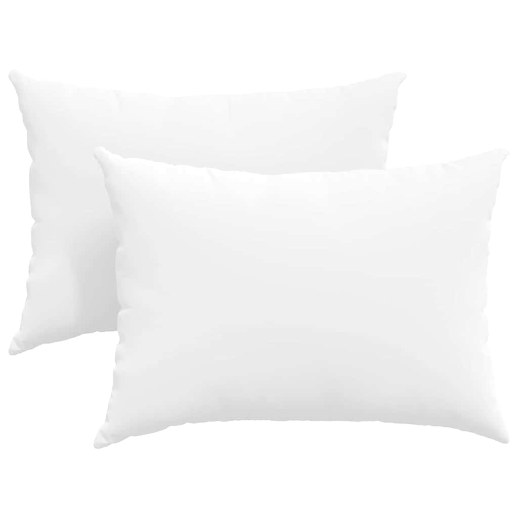 vidaXL Poduszki na sofę 2 pcs Biały 70 x 50 cm tkanina