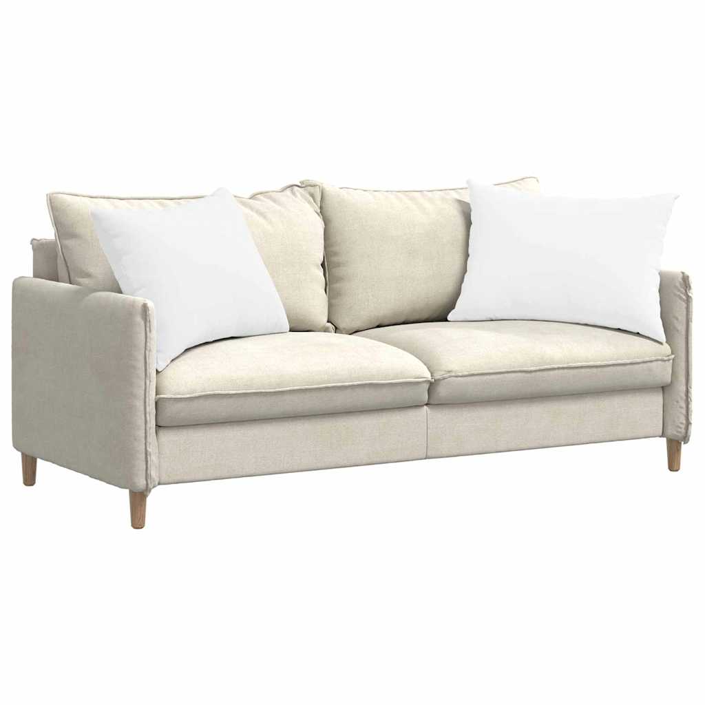 vidaXL Poduszki na sofę 2 pcs Biały 70 x 50 cm tkanina