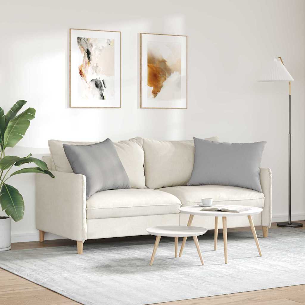 vidaXL Poduszki na sofę 2 pcs Szary chmur 70 x 50 cm tkanina