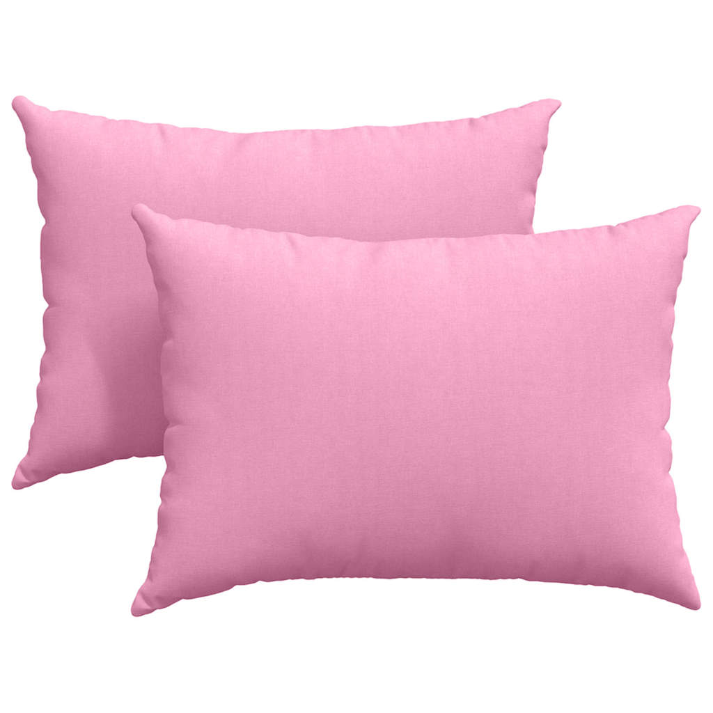 vidaXL Poduszki na sofę 2 pcs Różowy 70 x 50 cm tkanina