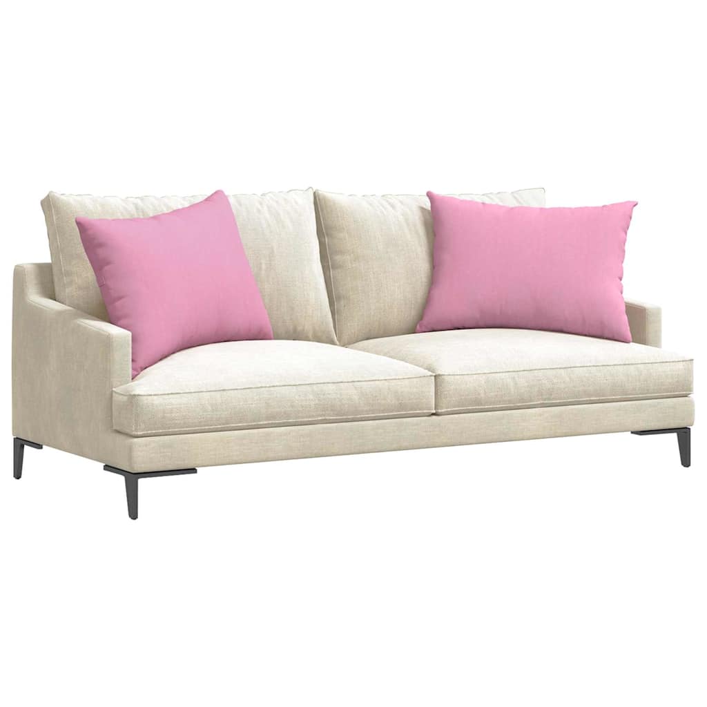 vidaXL Poduszki na sofę 2 pcs Różowy 70 x 50 cm tkanina