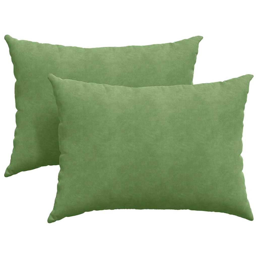vidaXL Poduszki na sofę 2 pcs jasnozielony 70 x 50 cm