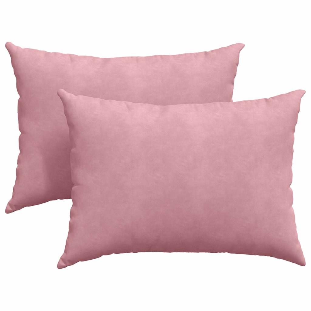 vidaXL Poduszki na sofę 2 pcs Różowy 70 x 50 cm Tkanina sztruksowa